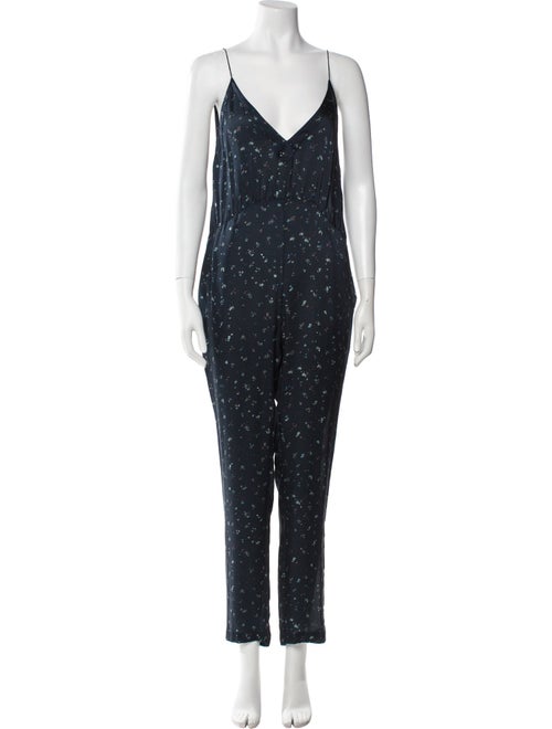 Iro Printed V-Neck Jumpsuit