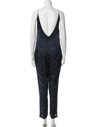 Iro Printed V-Neck Jumpsuit