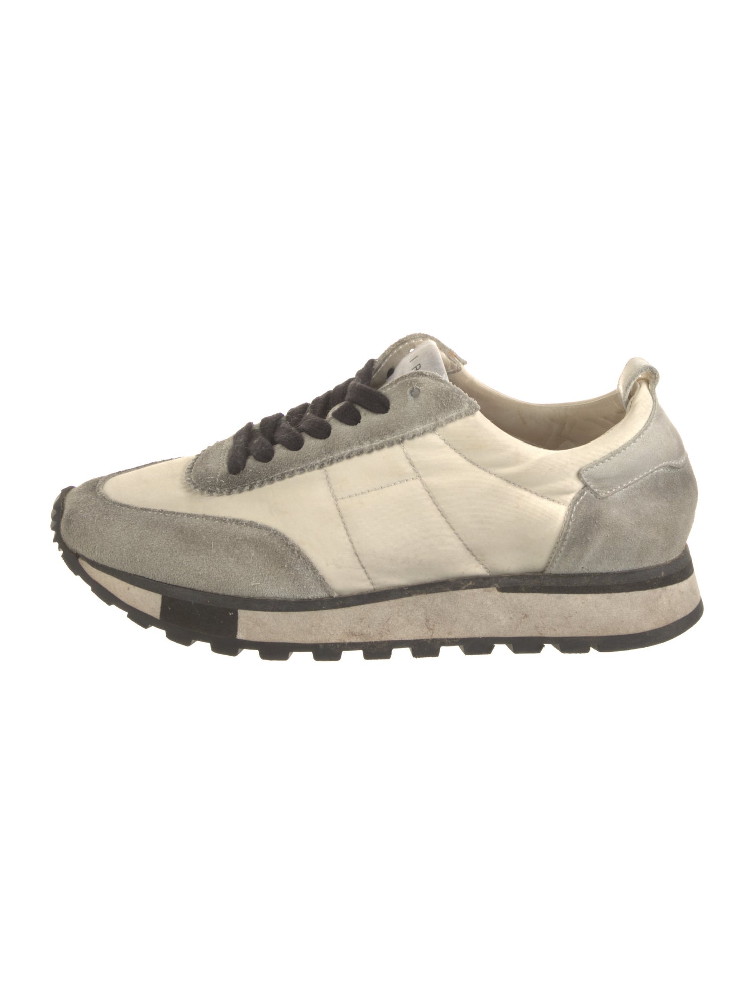 Iro Suede Colorblock Pattern Sneakers