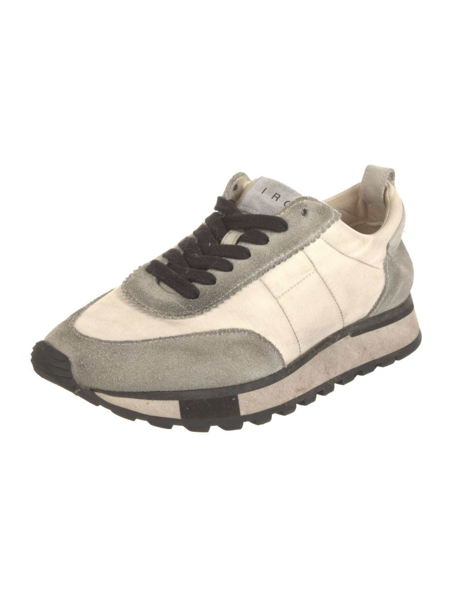 Iro Suede Colorblock Pattern Sneakers