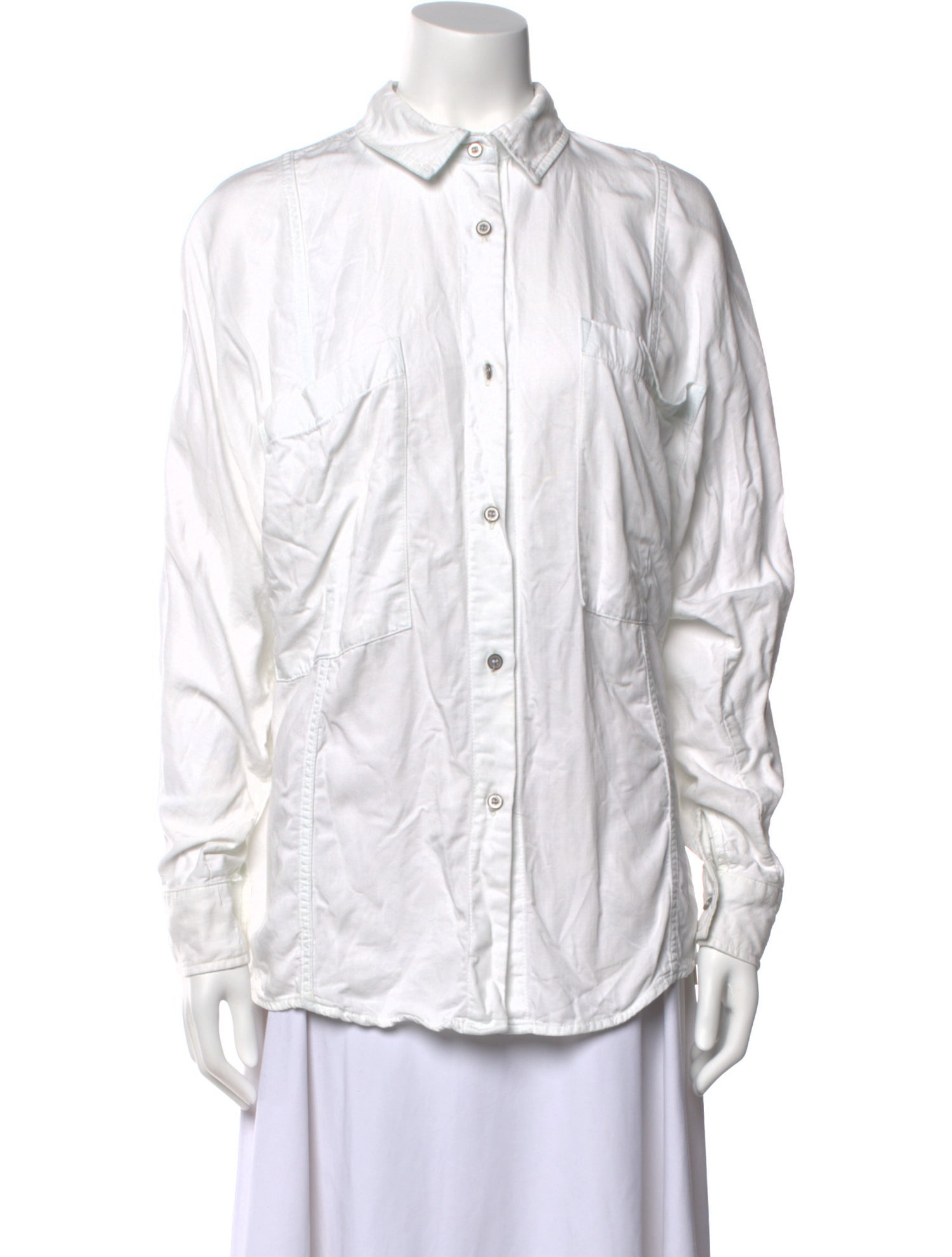 Iro Long Sleeve Button-Up Top