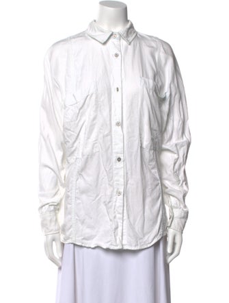 Iro Long Sleeve Button-Up Top