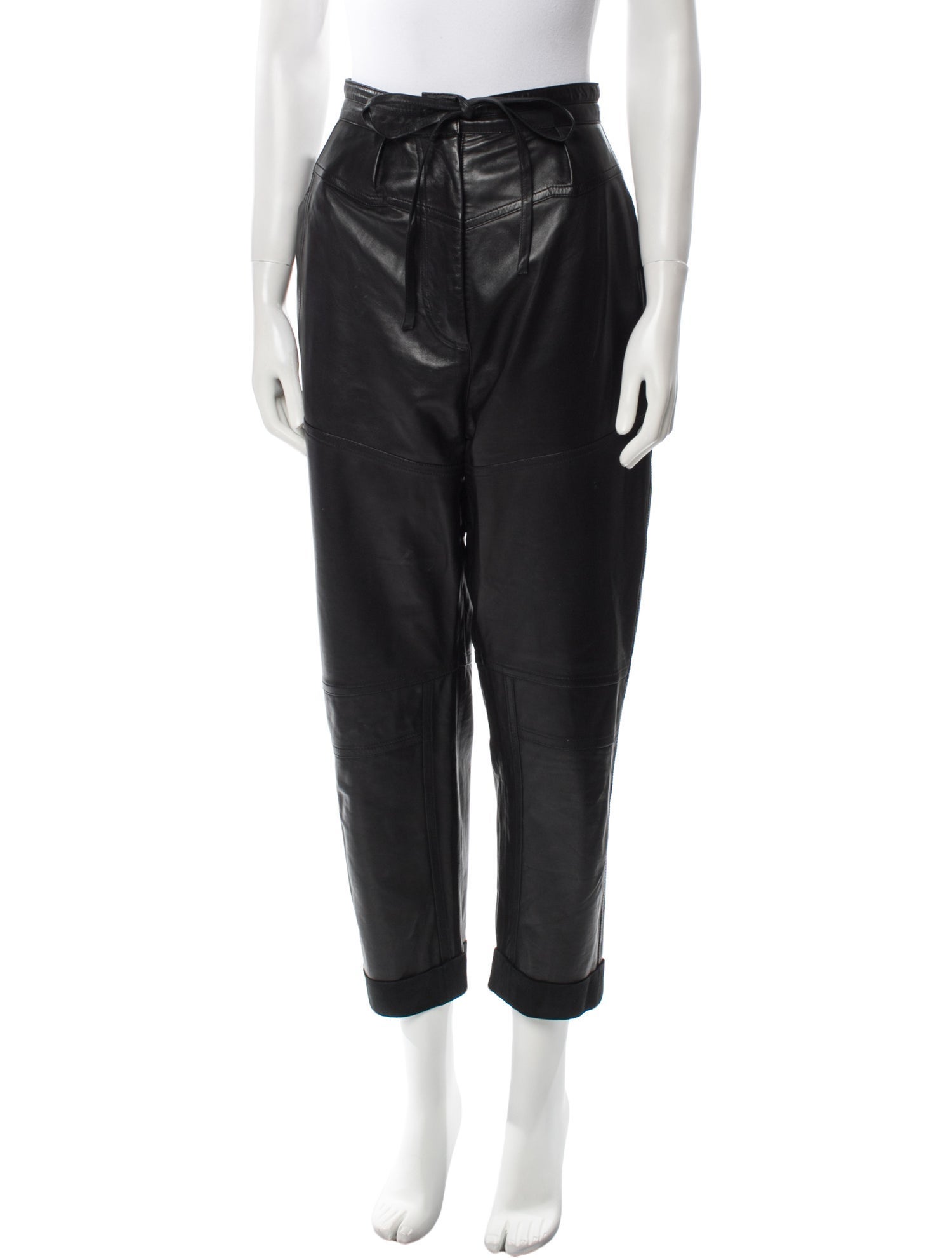 Iro Lamb Leather Straight Leg Pants