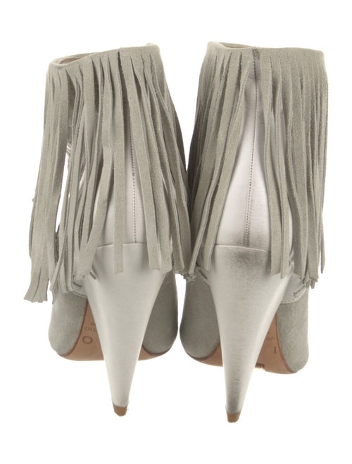 Iro Suede Fringe Trim Accent Boots