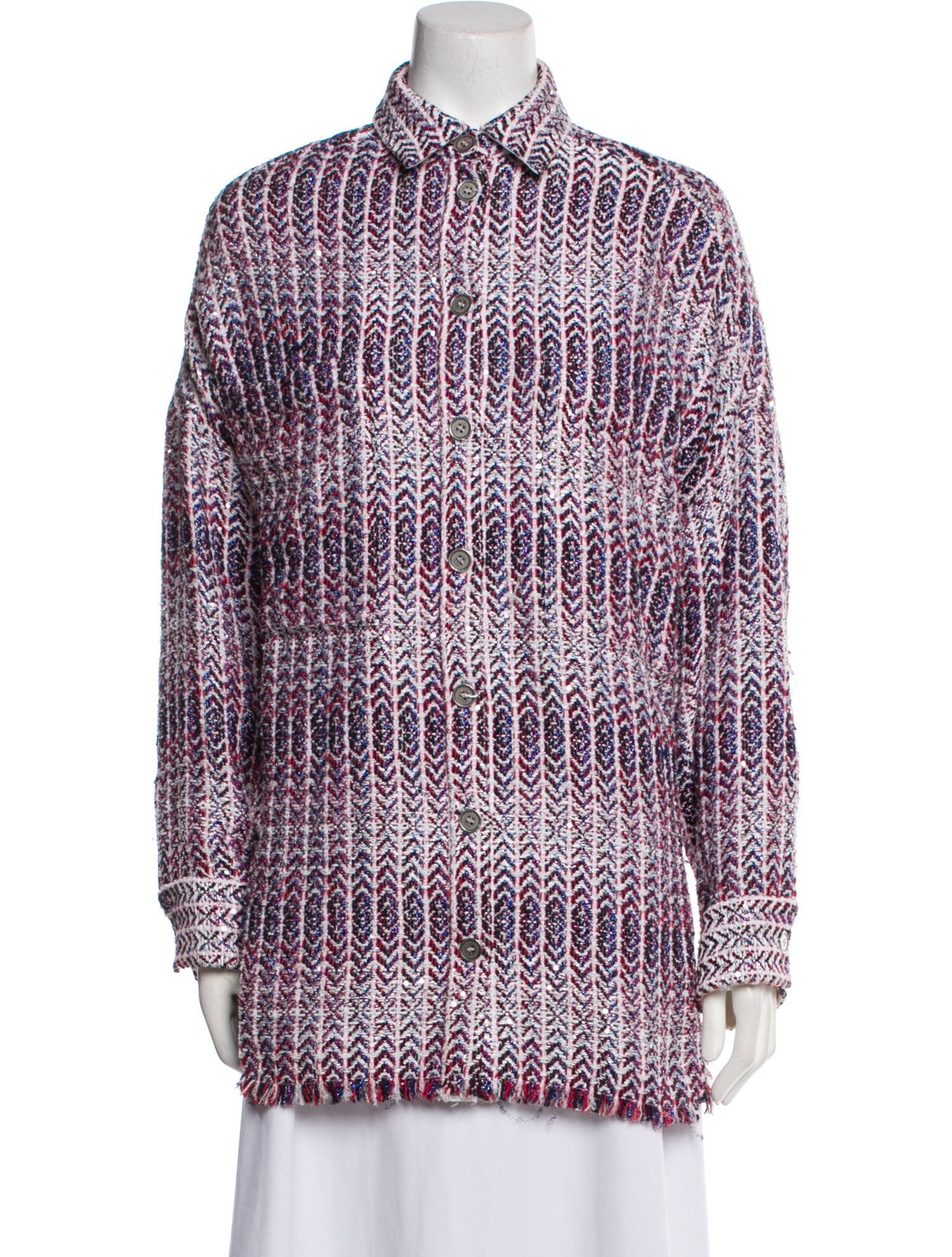 Iro Printed Long Sleeve Tunic