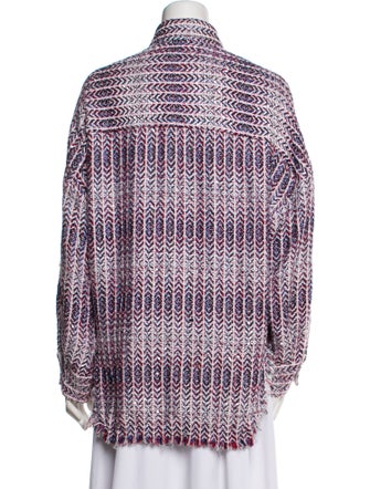 Iro Printed Long Sleeve Tunic