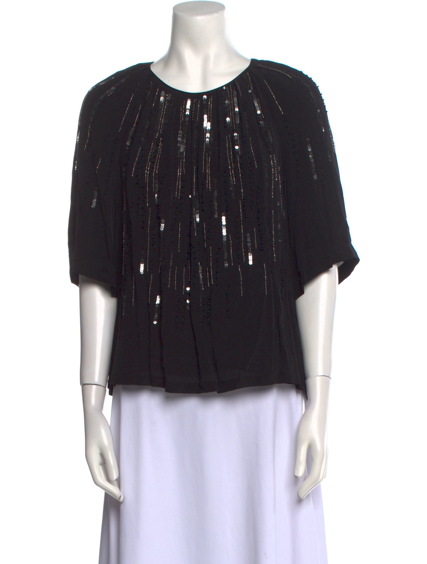 Iro Scoop Neck Three-Quarter Sleeve Blouse w/ Tags