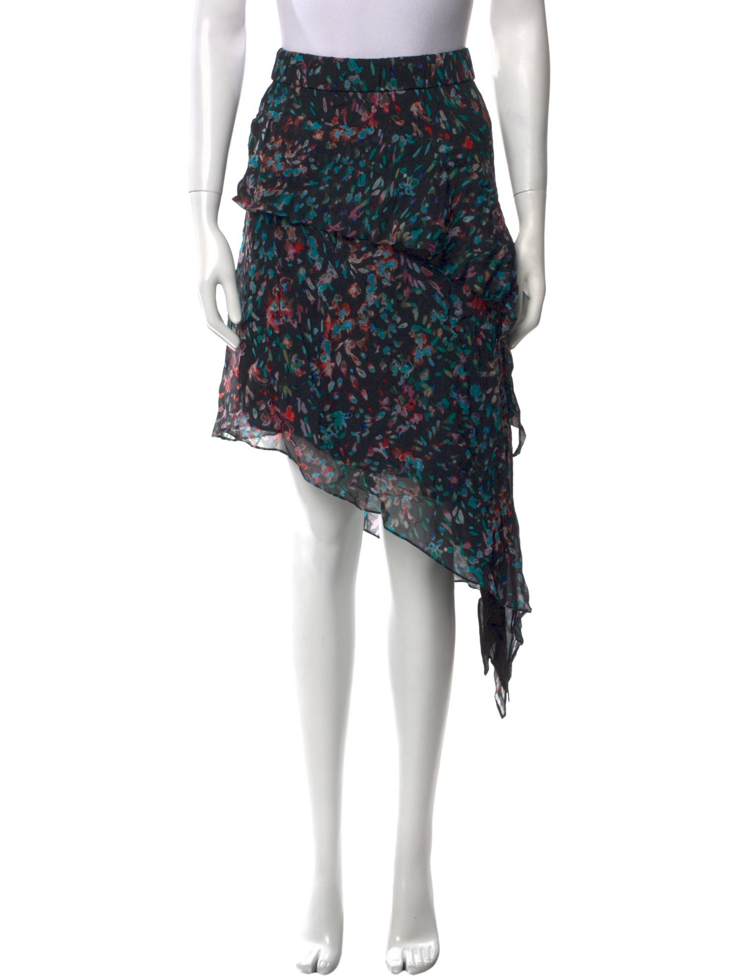 Iro Floral Print Midi Length Skirt