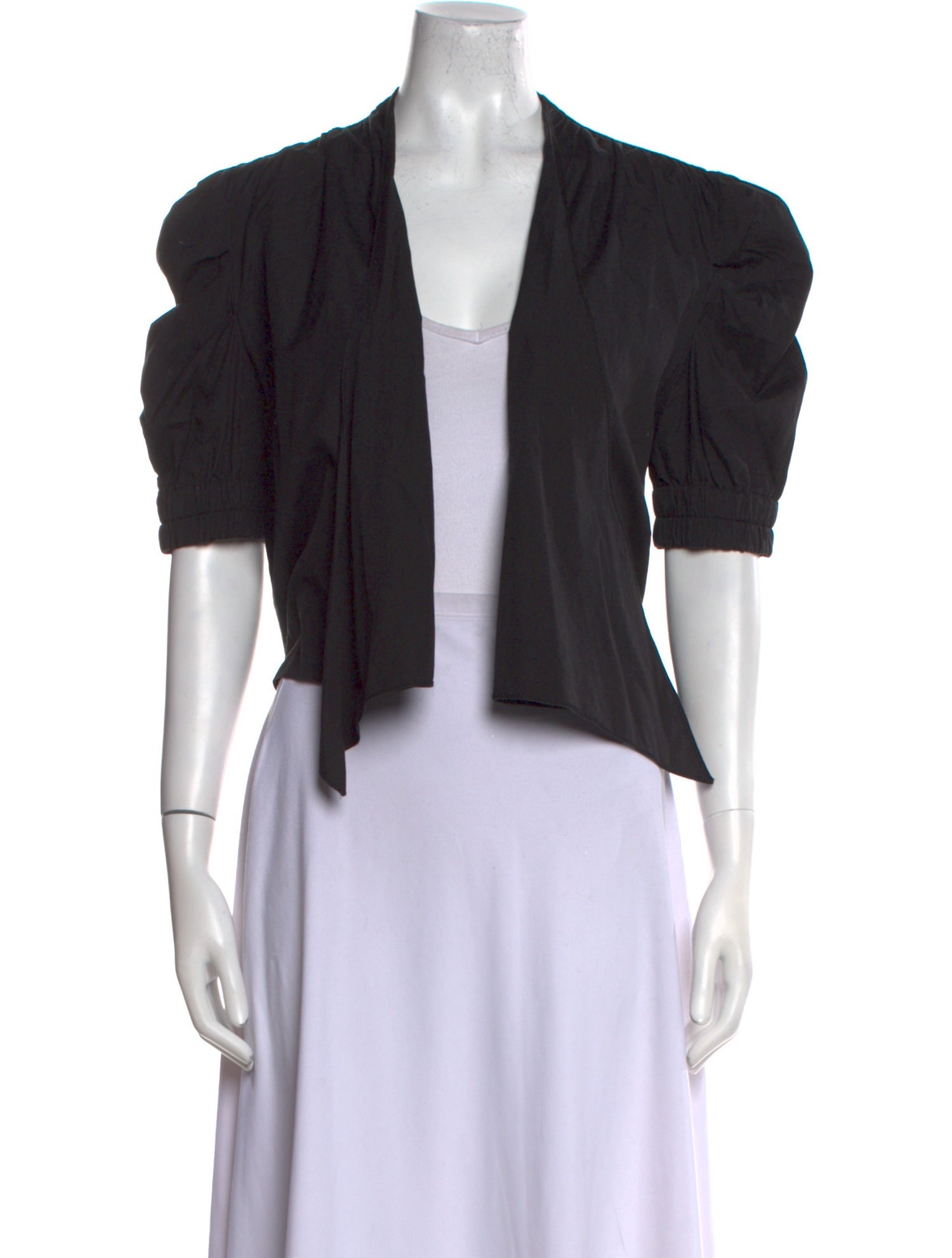 Iro V-Neck Short Sleeve Crop Top