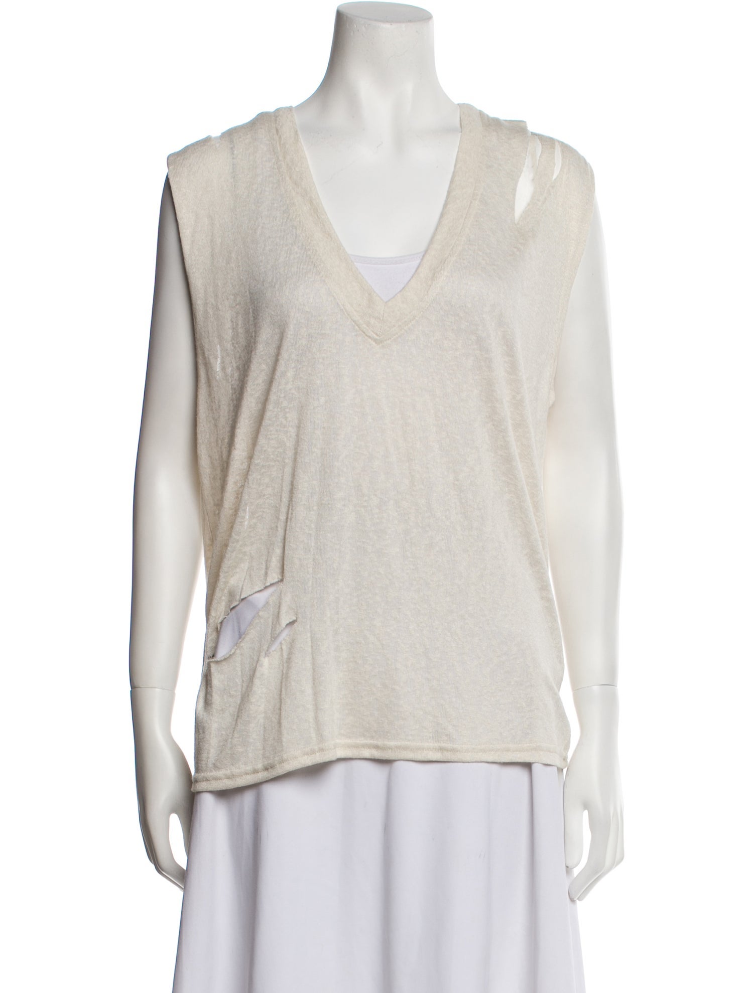 Iro V-Neck Sleeveless Top w/ Tags