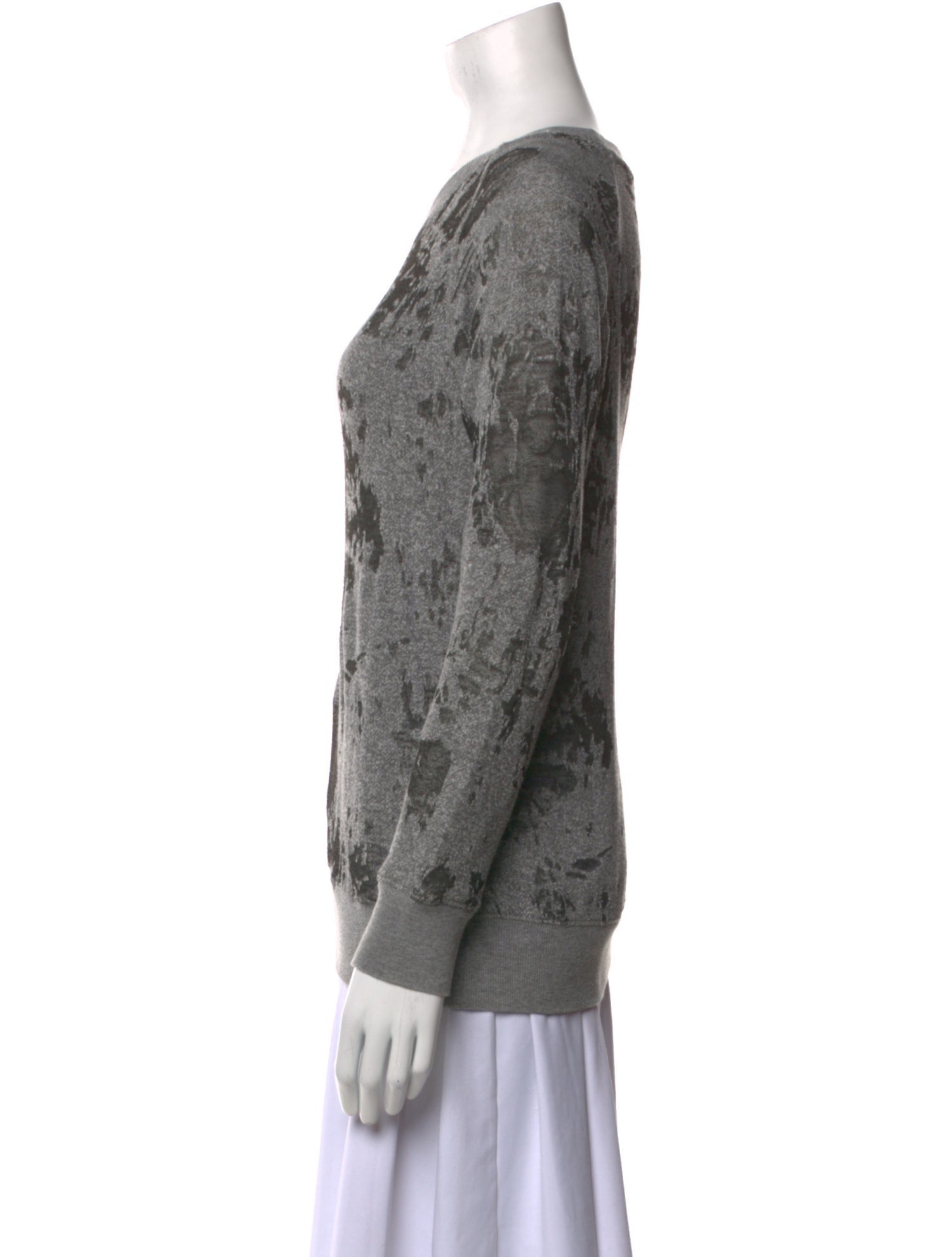 Iro Bateau Neckline Long Sleeve Sweatshirt