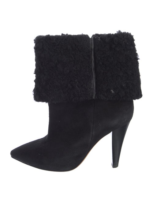 Iro Suede Faux Fur Trim Boots