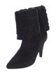 Iro Suede Faux Fur Trim Boots