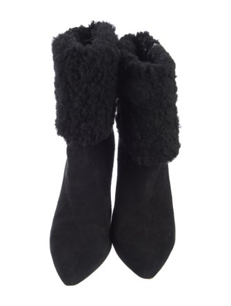 Iro Suede Faux Fur Trim Boots