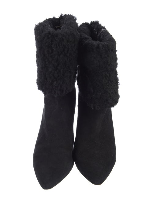 Iro Suede Faux Fur Trim Boots