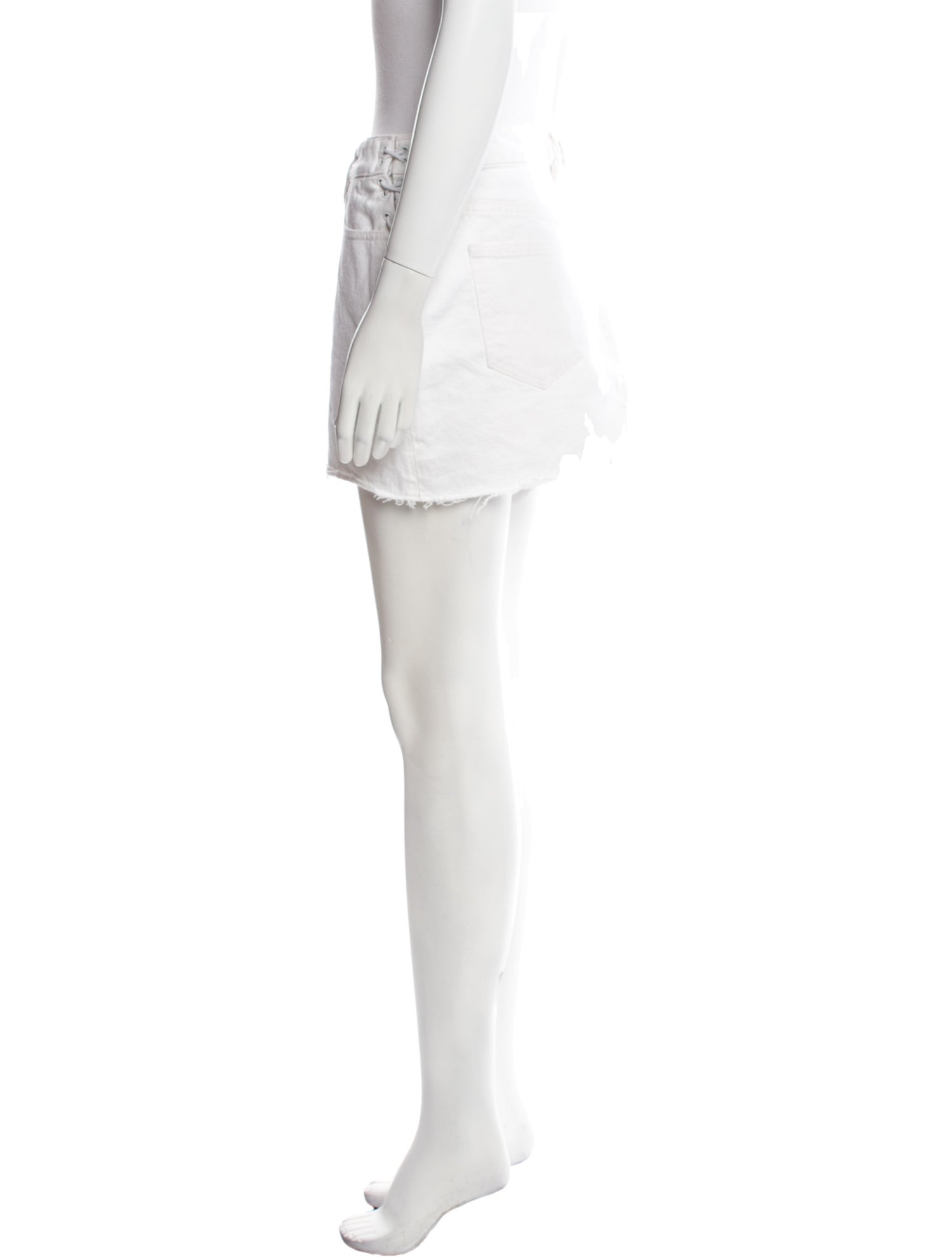 Iro Raw-Edge Trim Mini Skirt