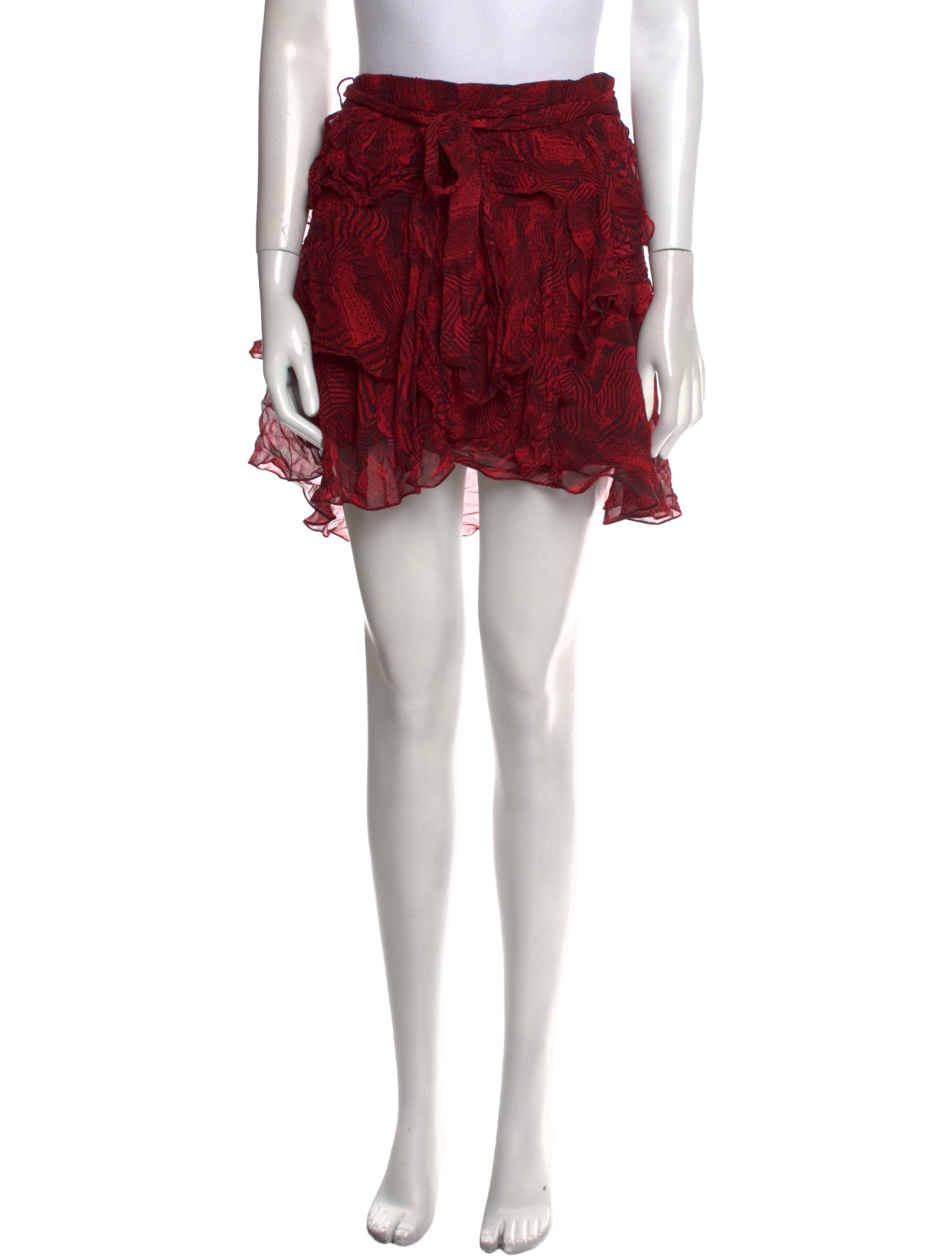 Iro Printed Mini Skirt