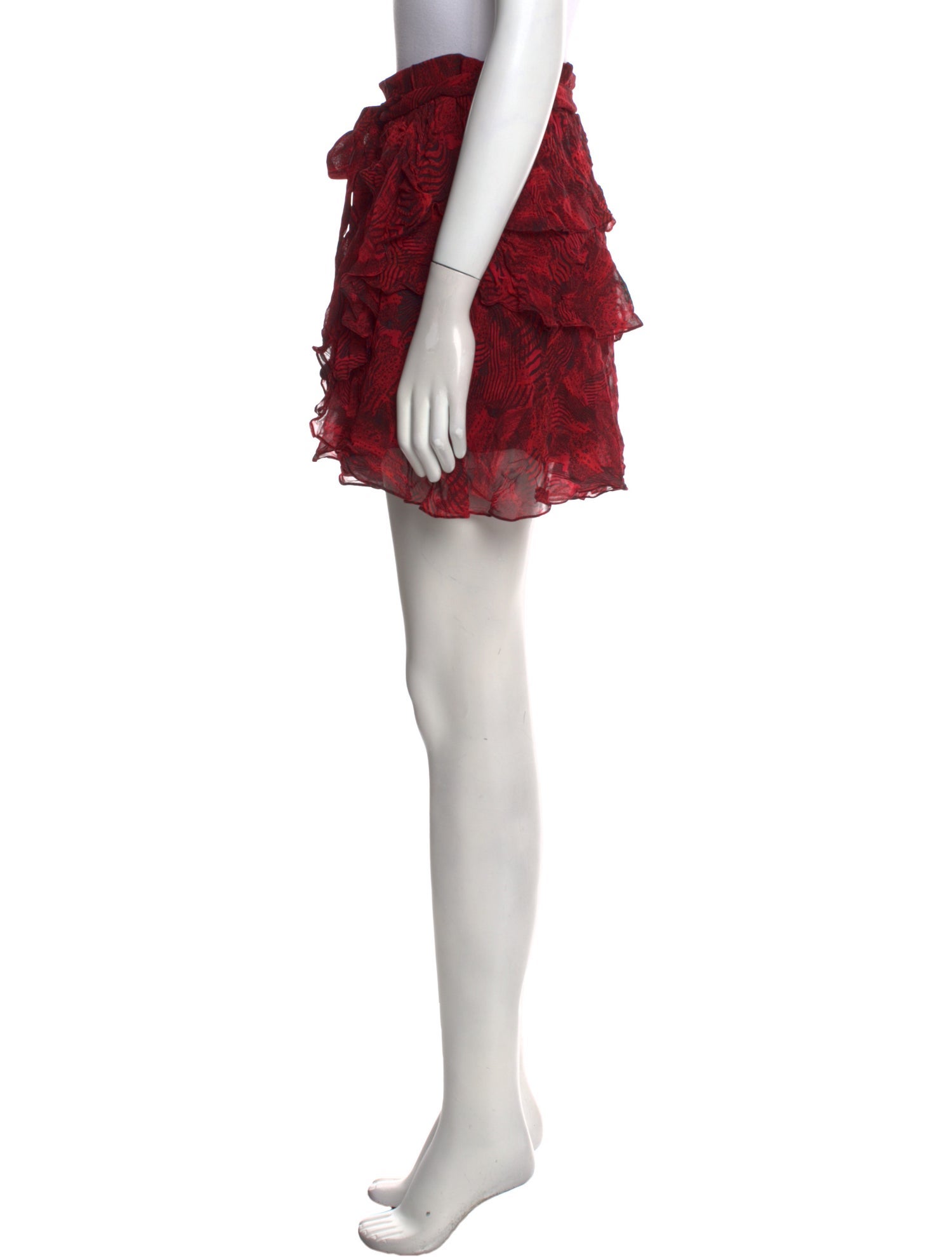 Iro Printed Mini Skirt