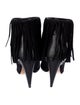 Iro Suede Fringe Trim Accent Lace-Up Boots