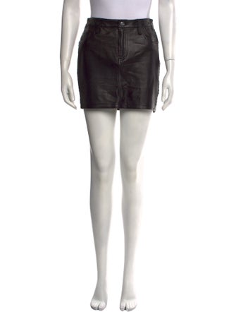 Iro Lamb Leather Mini Skirt