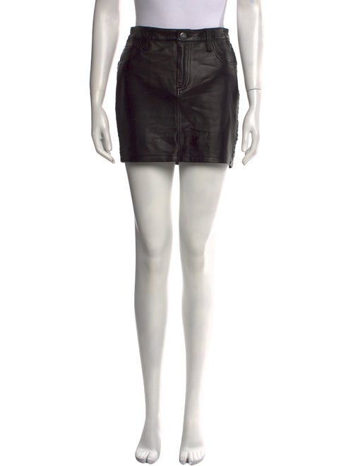 Iro Lamb Leather Mini Skirt