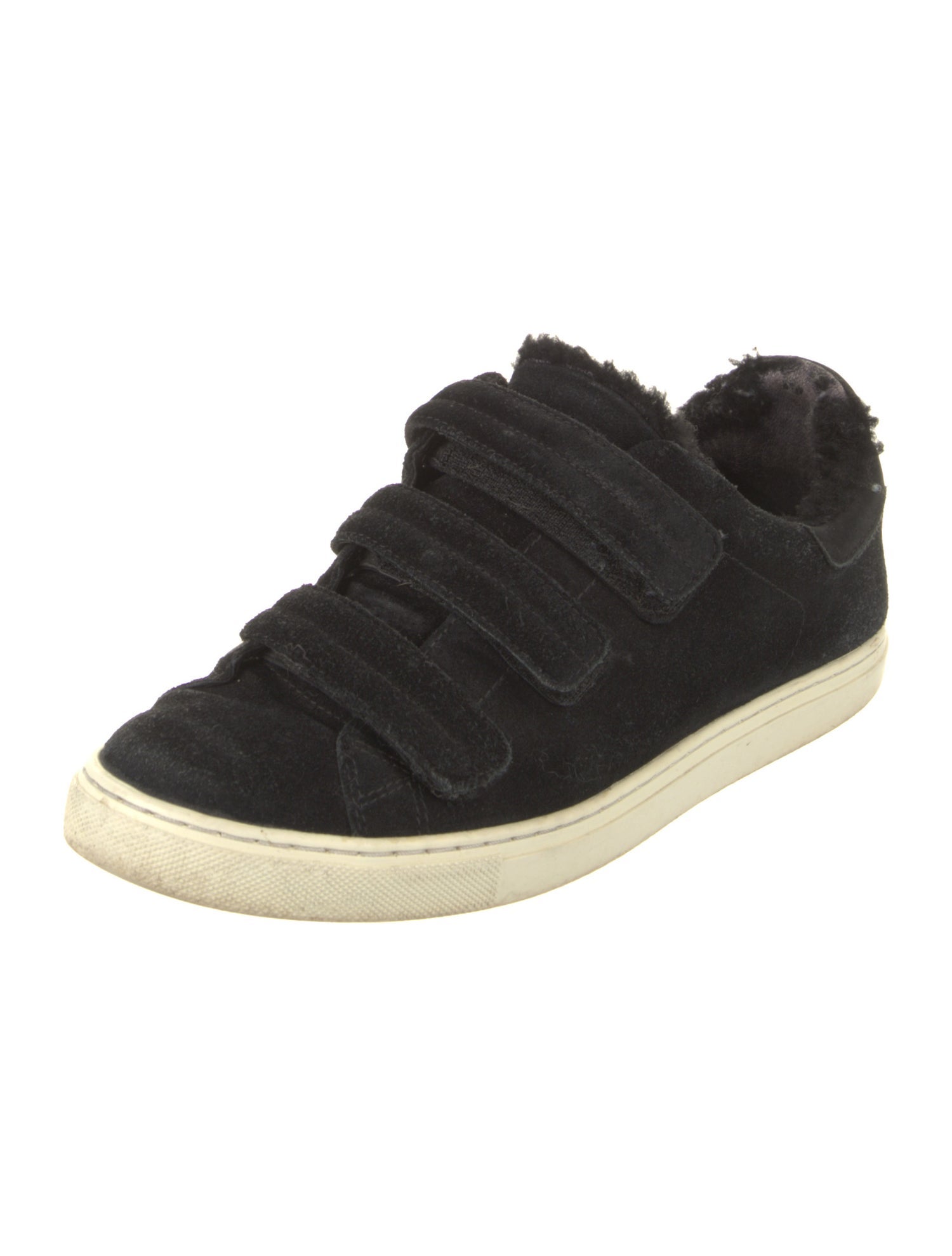 Iro Suede Fur Trim Sneakers