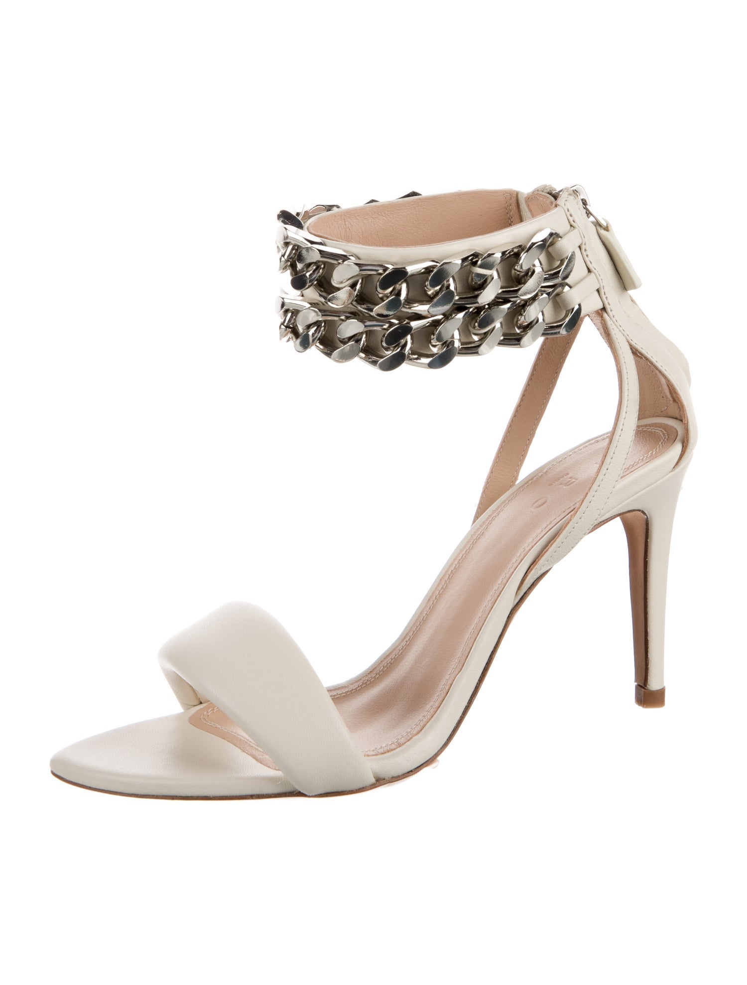 Iro Leather Chain-Link Accents Sandals