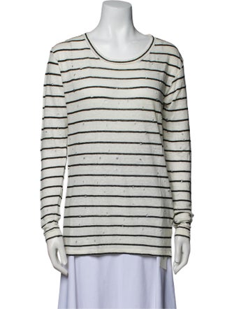 Iro Linen Striped T-Shirt