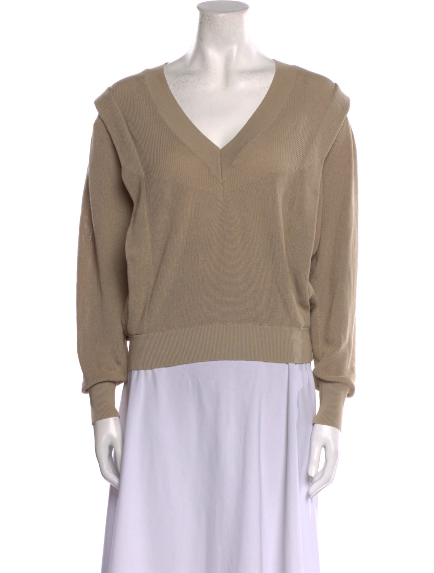 Iro V-Neck Long Sleeve Sweatshirt