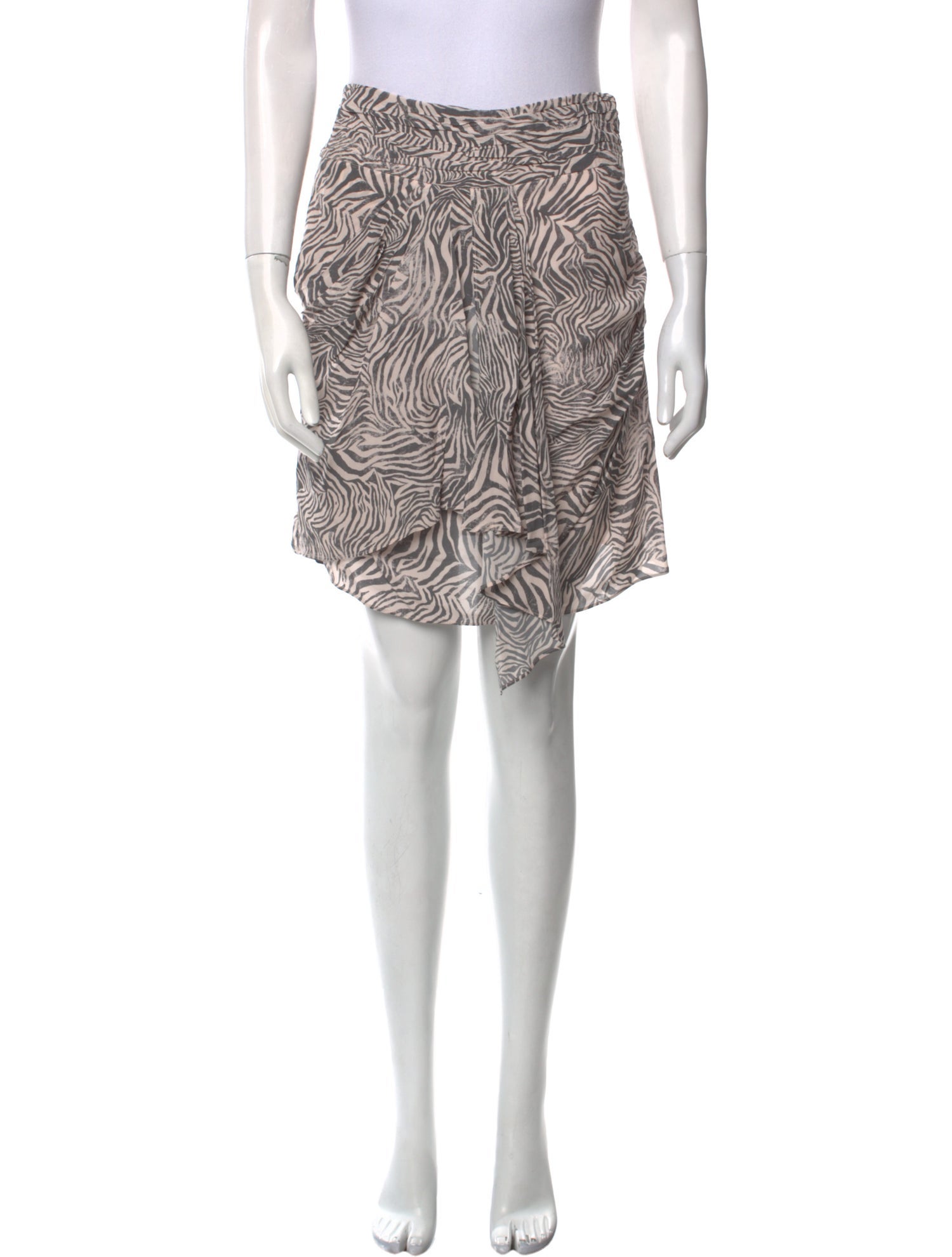 Iro Printed Knee-Length Skirt