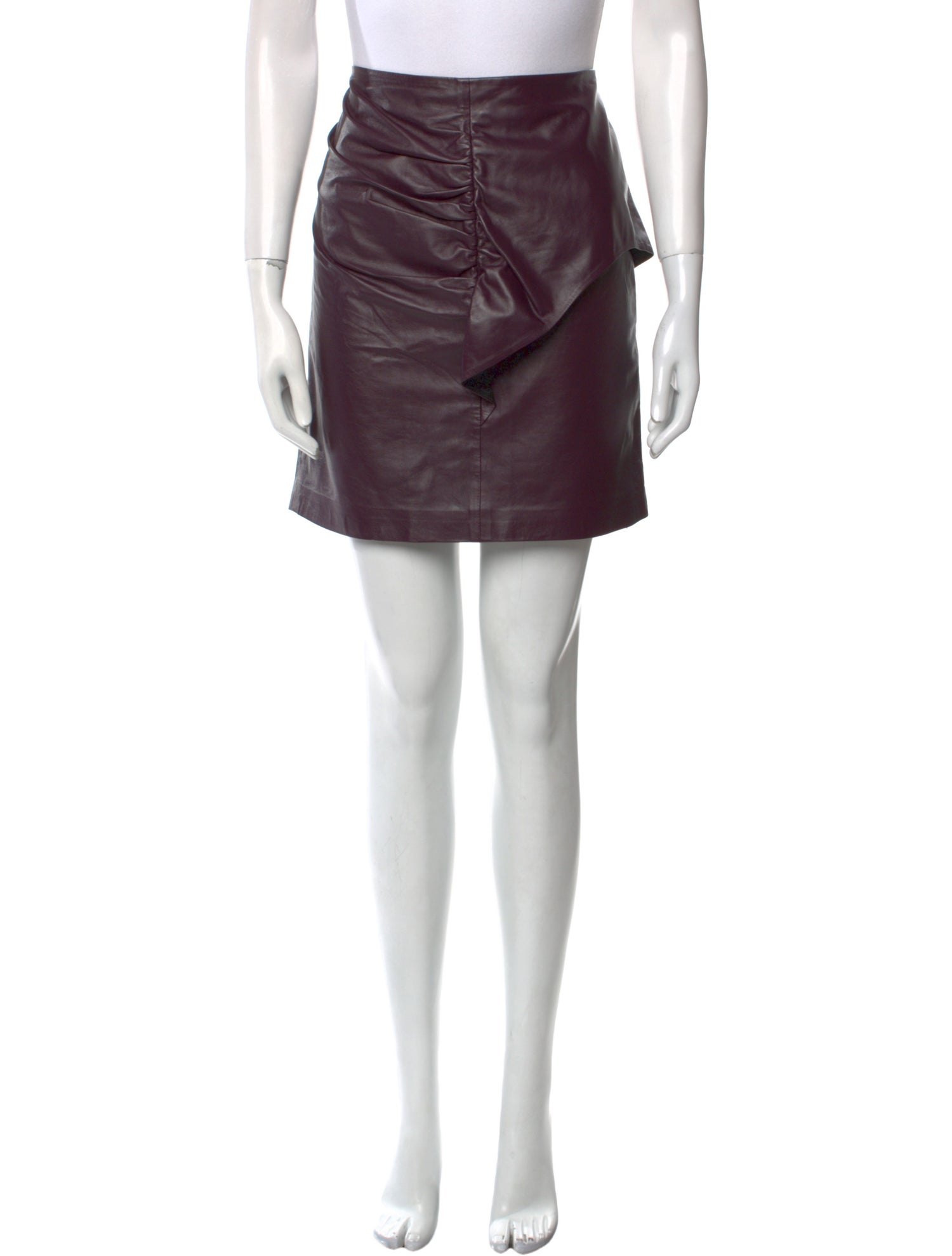 Iro Lamb Leather Mini Skirt