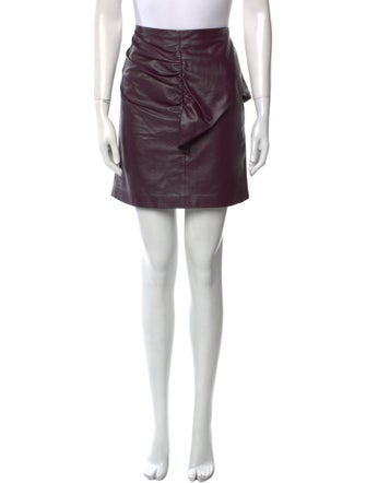 Iro Lamb Leather Mini Skirt