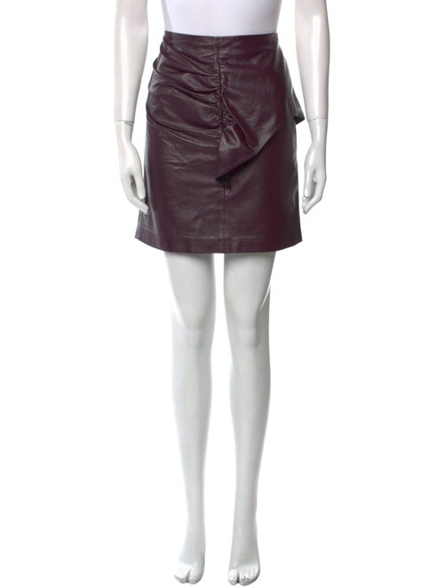 Iro Lamb Leather Mini Skirt