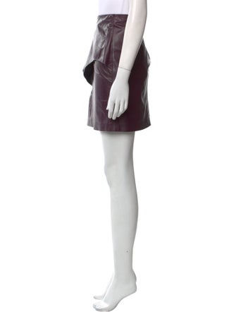 Iro Lamb Leather Mini Skirt