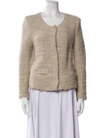 Iro Wool Tweed Pattern Evening Jacket