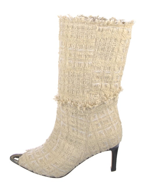 Iro Tweed Pattern Sock Boots
