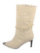 Iro Tweed Pattern Sock Boots