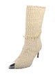 Iro Tweed Pattern Sock Boots