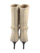 Iro Tweed Pattern Sock Boots