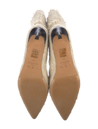 Iro Tweed Pattern Sock Boots