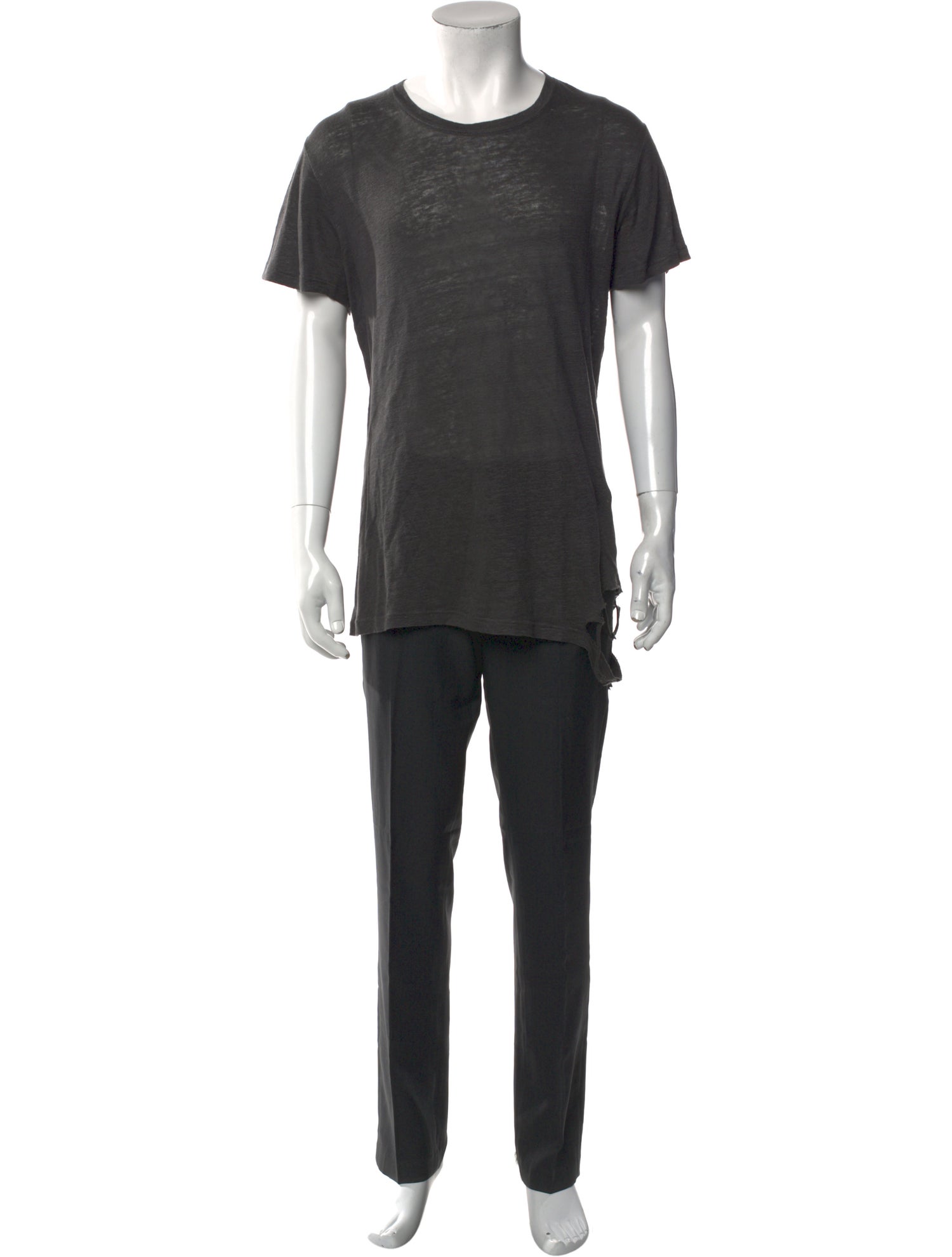 Iro Linen Scoop Neck T-Shirt
