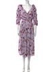 Iro Floral Print Midi Length Dress