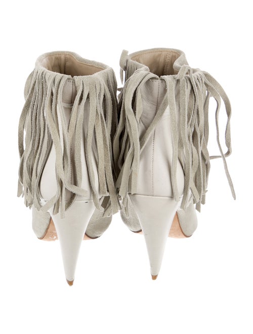 Iro Suede Fringe Trim Accent Boots