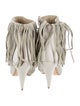 Iro Suede Fringe Trim Accent Boots