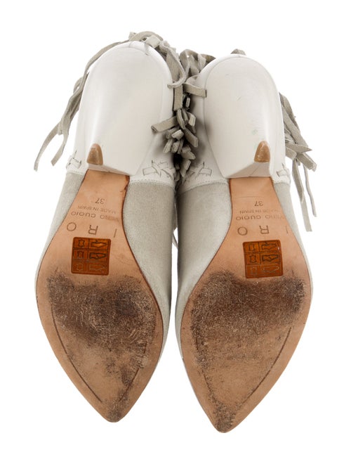 Iro Suede Fringe Trim Accent Boots
