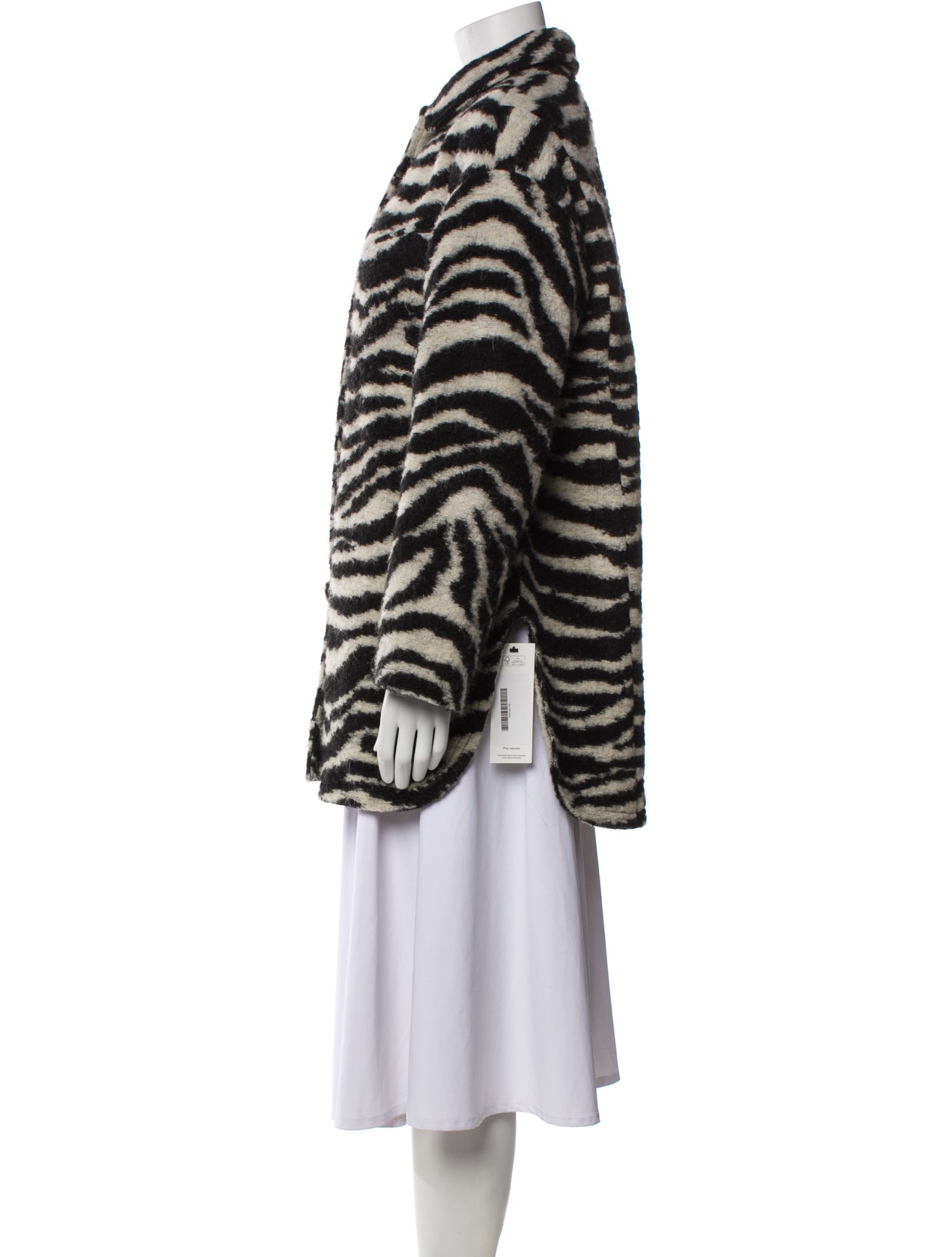 Iro Animal Print Fur Coat