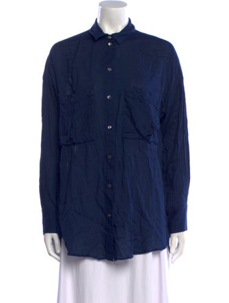 Iro Long Sleeve Button-Up Top