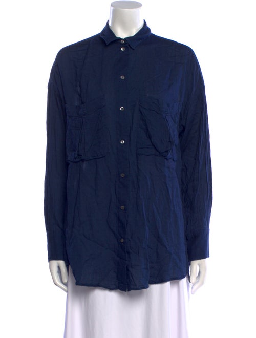 Iro Long Sleeve Button-Up Top