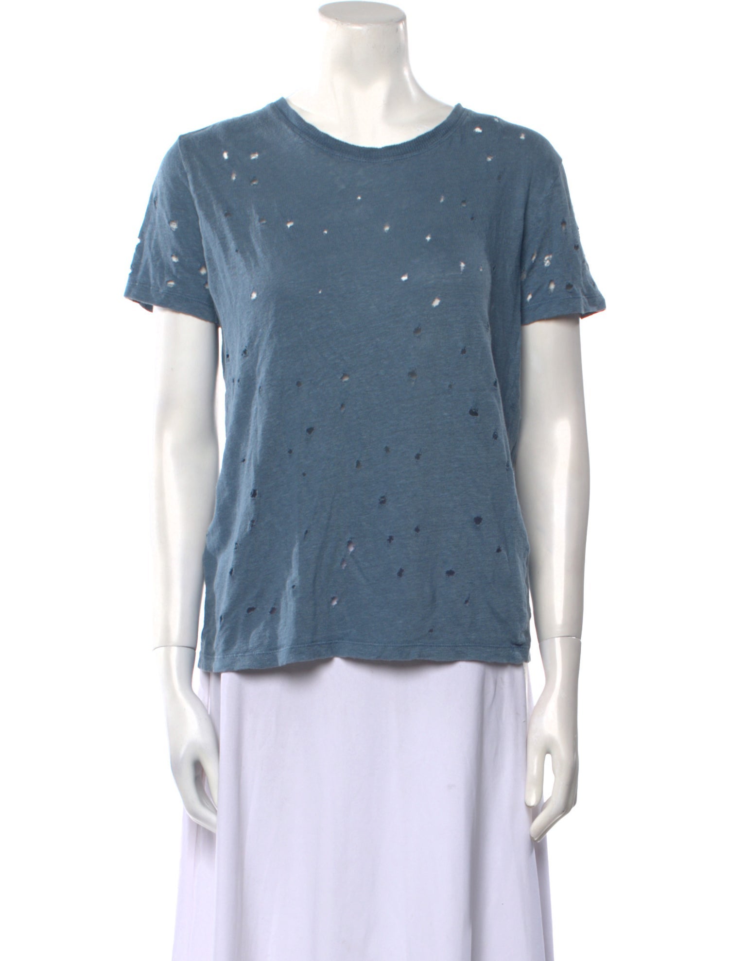Iro Linen Scoop Neck T-Shirt
