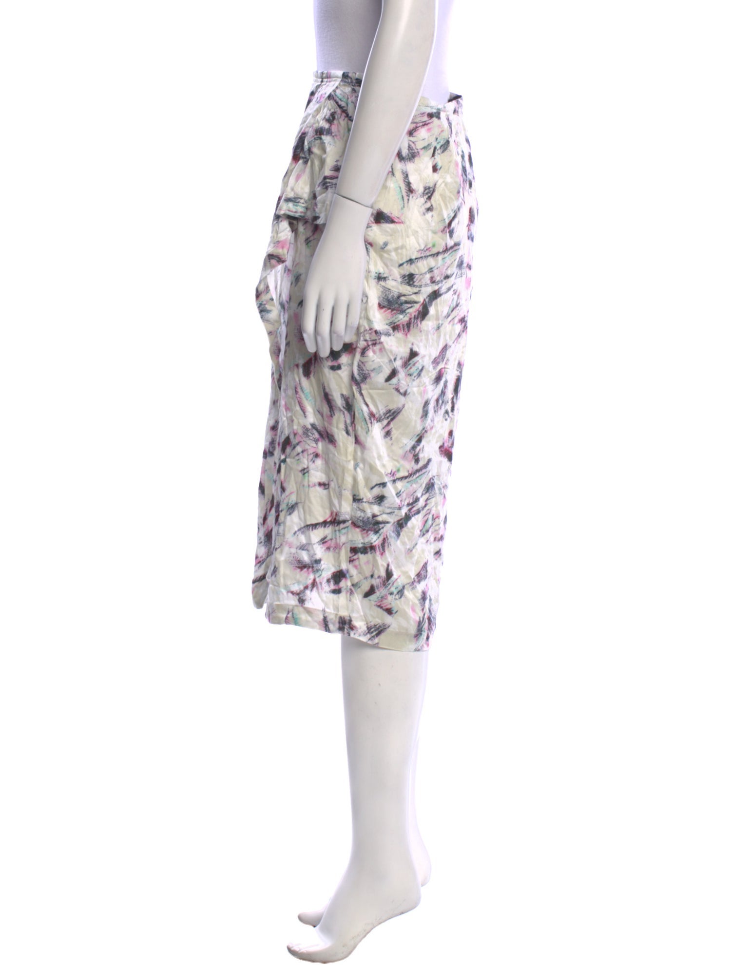 Iro Printed Knee-Length Skirt w/ Tags